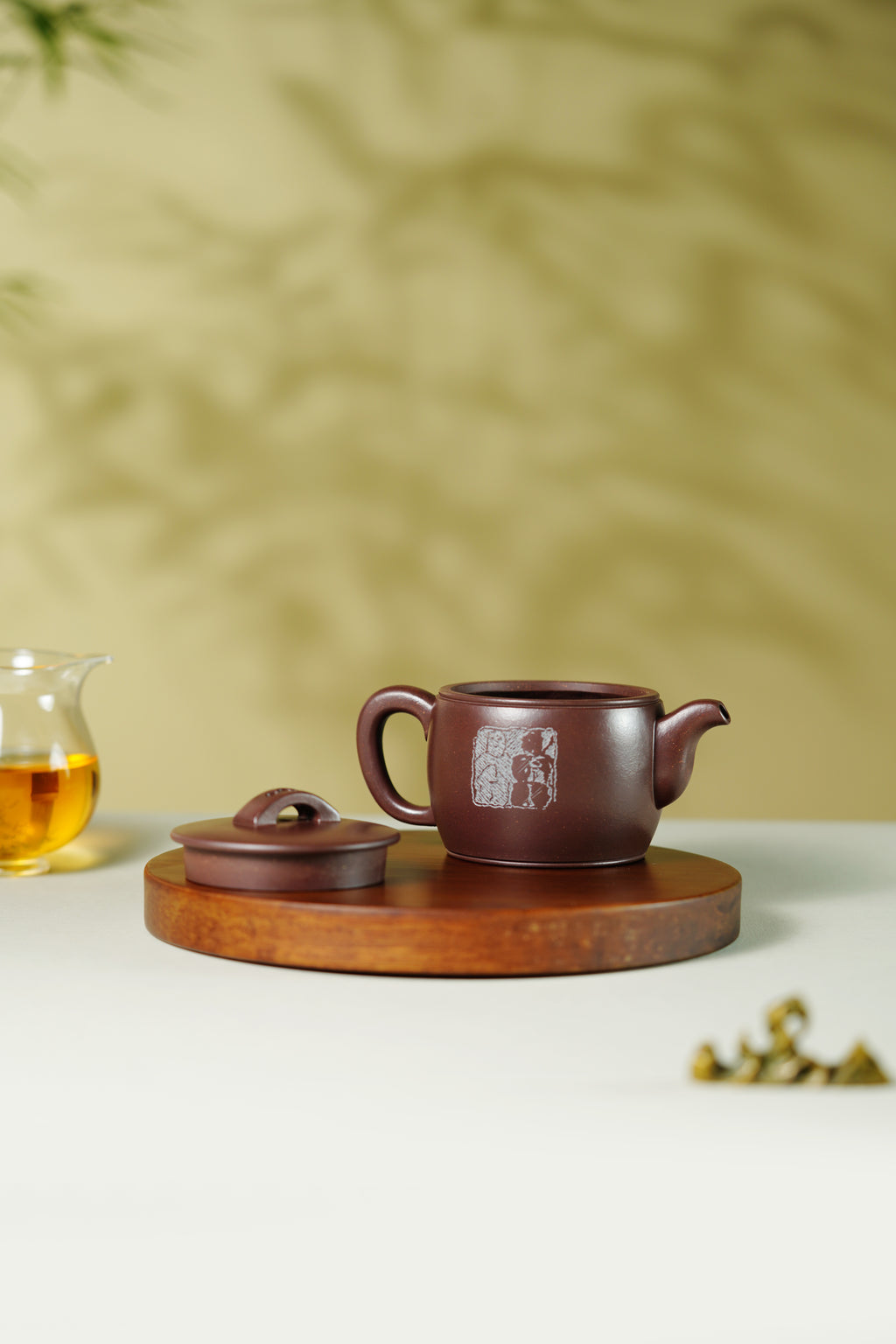 蒋琰滨大师高奢潜力臻品【汉瓦壶】——原矿优质紫泥·180cc ——宜兴市陶刻协会会长·蒋琰滨·亲工