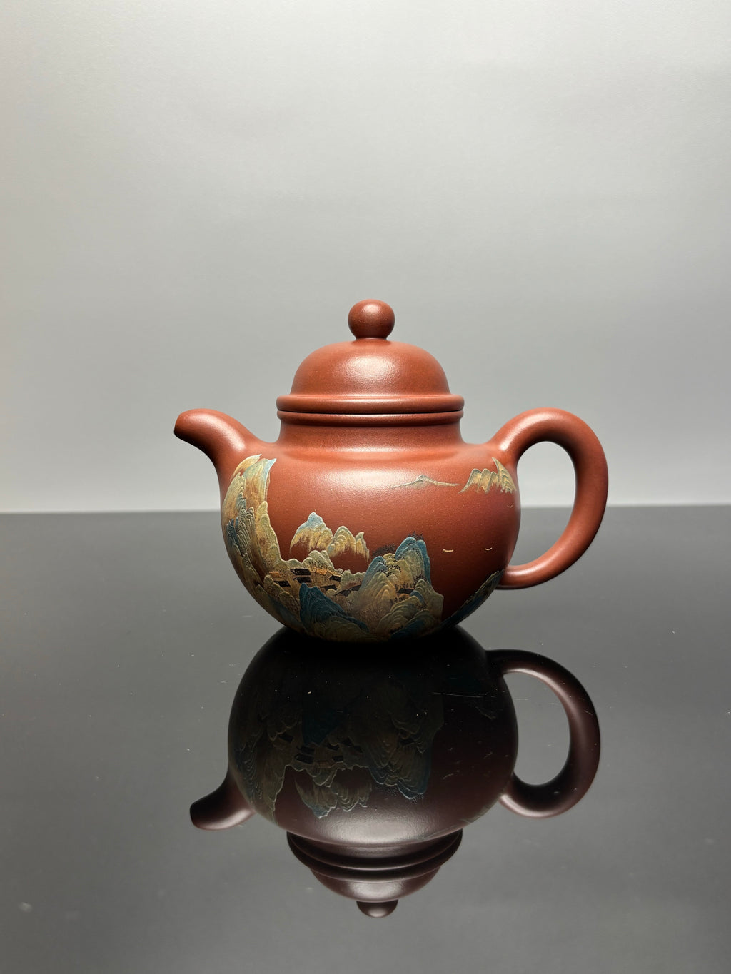 御供江山·三师合璧传世重器｜江建翔嫡传 杜益君亲制《寿珍掇球壶》泥料：原矿优质底槽青 | 容量：500cc