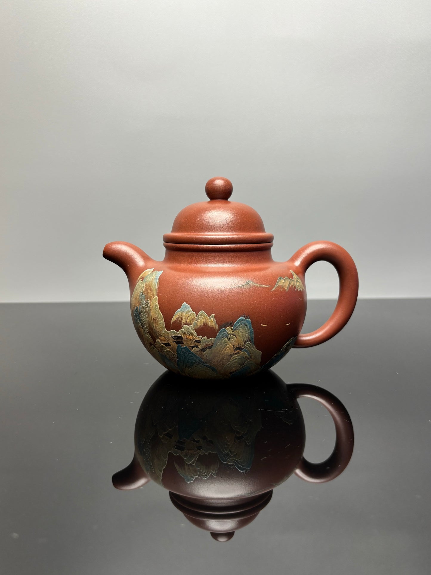御供江山·三师合璧传世重器｜江建翔嫡传 杜益君亲制《寿珍掇球壶》泥料：原矿优质底槽青 | 容量：500cc