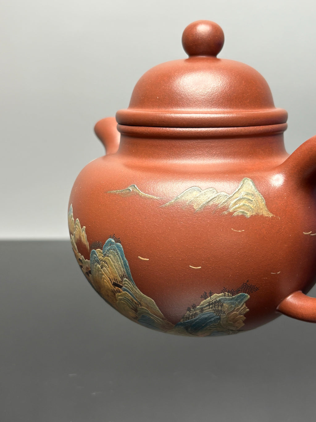 御供江山·三师合璧传世重器｜江建翔嫡传 杜益君亲制《寿珍掇球壶》泥料：原矿优质底槽青 | 容量：500cc