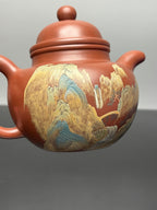 御供江山·三师合璧传世重器｜江建翔嫡传 杜益君亲制《寿珍掇球壶》泥料：原矿优质底槽青 | 容量：500cc