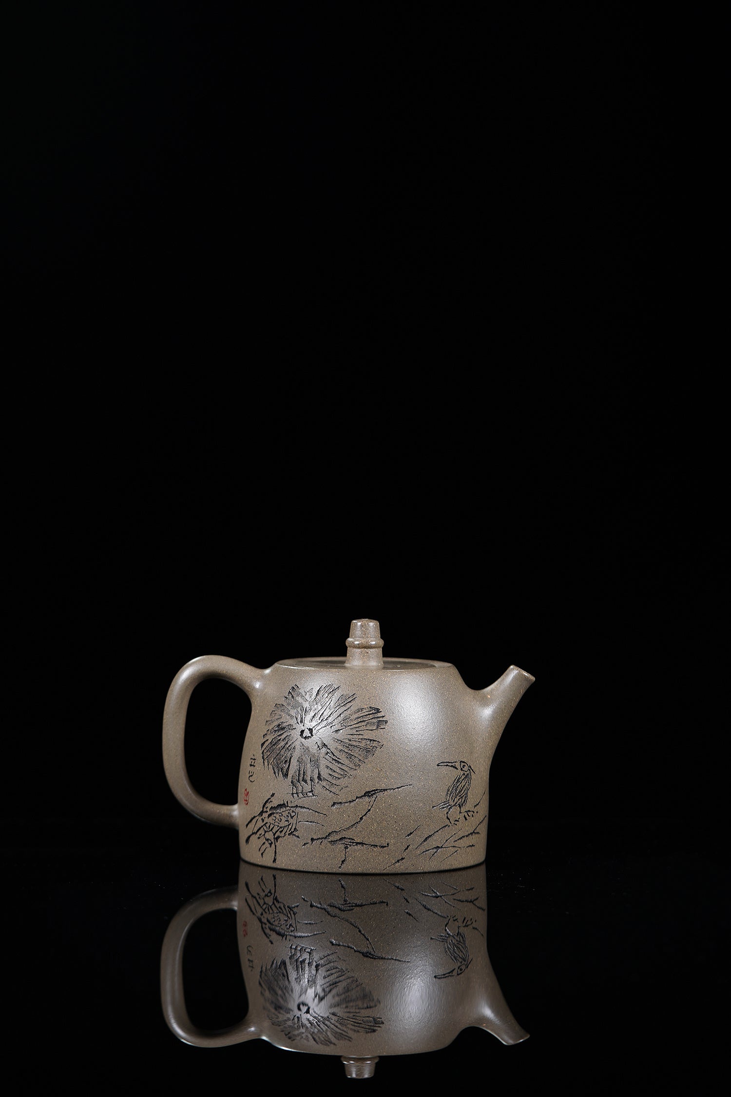 储立之大师传世典藏重器《汉铎壶》——原矿优质 蟹壳青·350cc ——江苏省工艺美术大师·储立之 之作