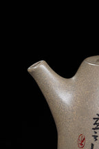储立之大师传世典藏重器《汉铎壶》——原矿优质 蟹壳青·350cc ——江苏省工艺美术大师·储立之 之作