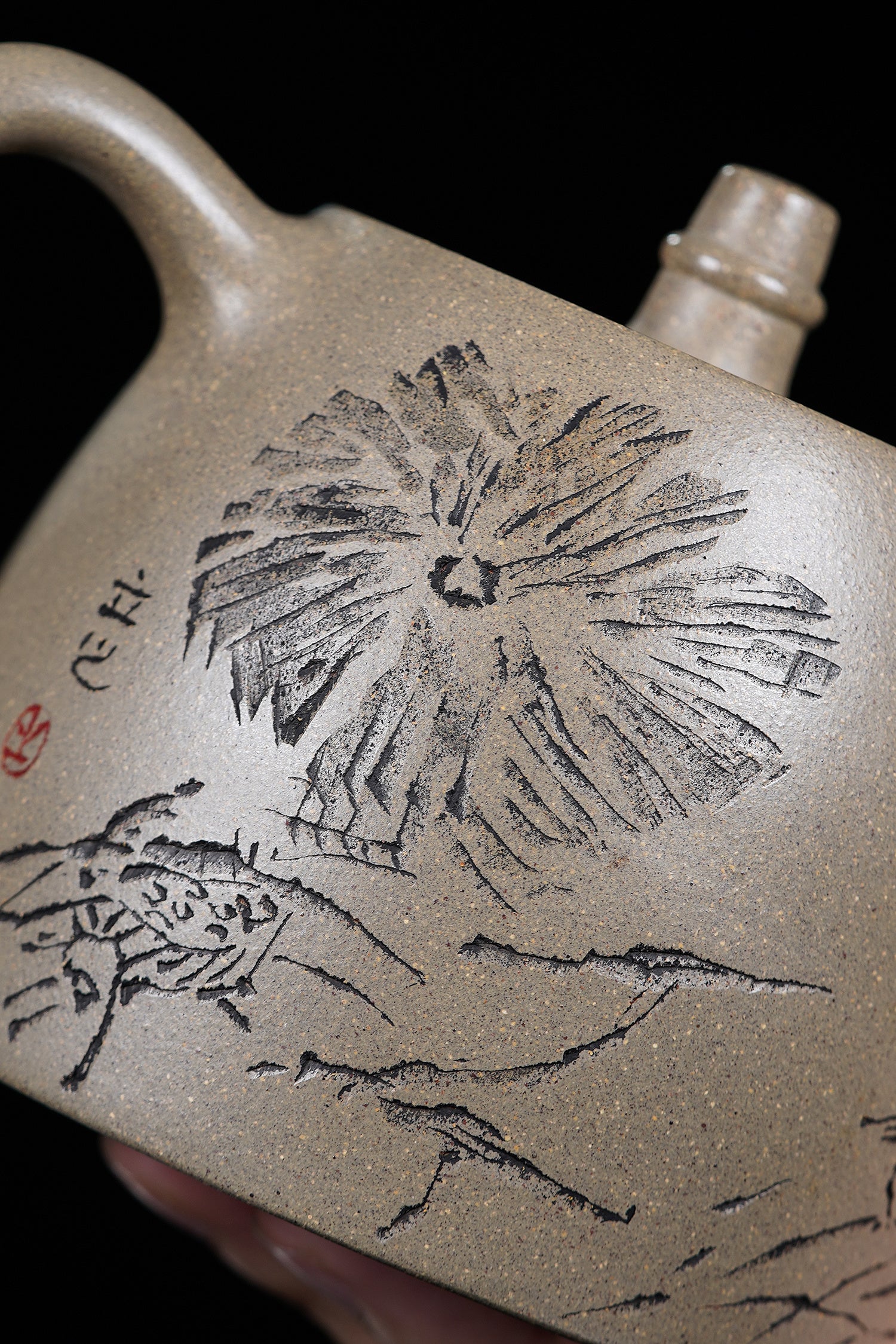 储立之大师传世典藏重器《汉铎壶》——原矿优质 蟹壳青·350cc ——江苏省工艺美术大师·储立之 之作