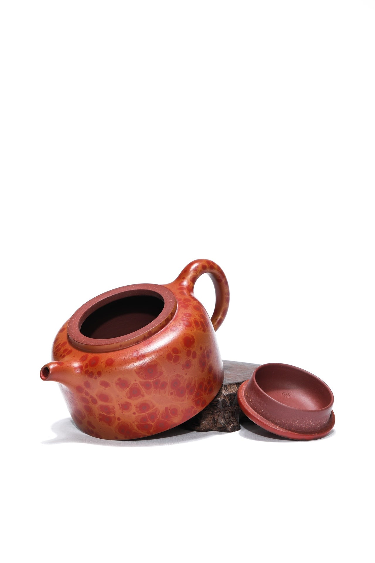 业界唯一 火山玉影绞泥巅峰臻品《曼生井栏壶》——珍稀原矿紫砂糅合·火山玉影绞泥·320cc ——著名紫砂艺术家·张娟 亲制