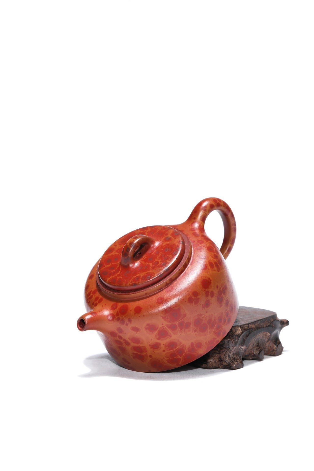 业界唯一 火山玉影绞泥巅峰臻品《曼生井栏壶》——珍稀原矿紫砂糅合·火山玉影绞泥·320cc ——著名紫砂艺术家·张娟 亲制