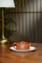 范泽锋高徒·邱爽紫砂潜力重器《竹节大口石瓢》——原矿优质金降坡·190cc ——江苏省级大师·邱爽 亲制 ——中国陶瓷艺术大师·邱玉林装饰