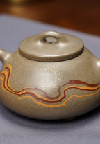 范泽锋高徒·邱爽紫砂潜力重器《流云石瓢》——原矿优质蟹壳青段·180cc ——江苏省级大师·邱爽 亲制