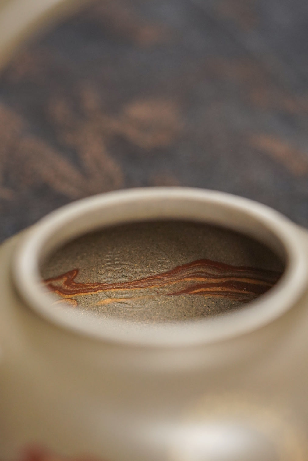 范泽锋高徒·邱爽紫砂潜力重器《流云石瓢》——原矿优质蟹壳青段·180cc ——江苏省级大师·邱爽 亲制