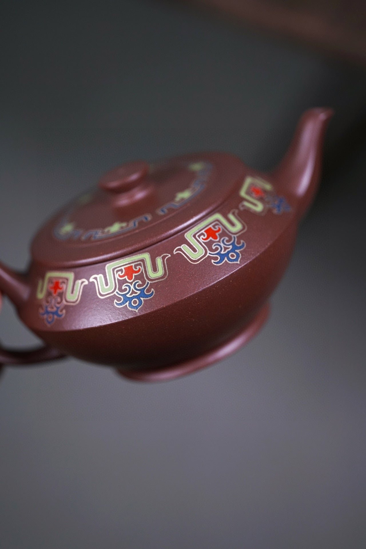 省大师吴培林高徒·王雅丽制【汉云壶】——泥料：原矿优质老紫泥·250cc
