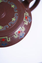 省大师吴培林高徒·王雅丽制【汉云壶】——泥料：原矿优质老紫泥·250cc