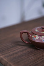省大师吴培林高徒·王雅丽制【汉云壶】——泥料：原矿优质老紫泥·250cc