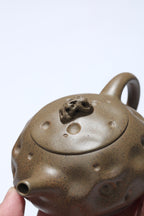 珍藏送礼·紫砂臻品｜省大师吴培林高徒·王雅丽制【凤鸣石瓢】——泥料：原矿优质老青段·200cc