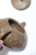 珍藏送礼·紫砂臻品｜省大师吴培林高徒·王雅丽制【凤鸣石瓢】——泥料：原矿优质老青段·200cc