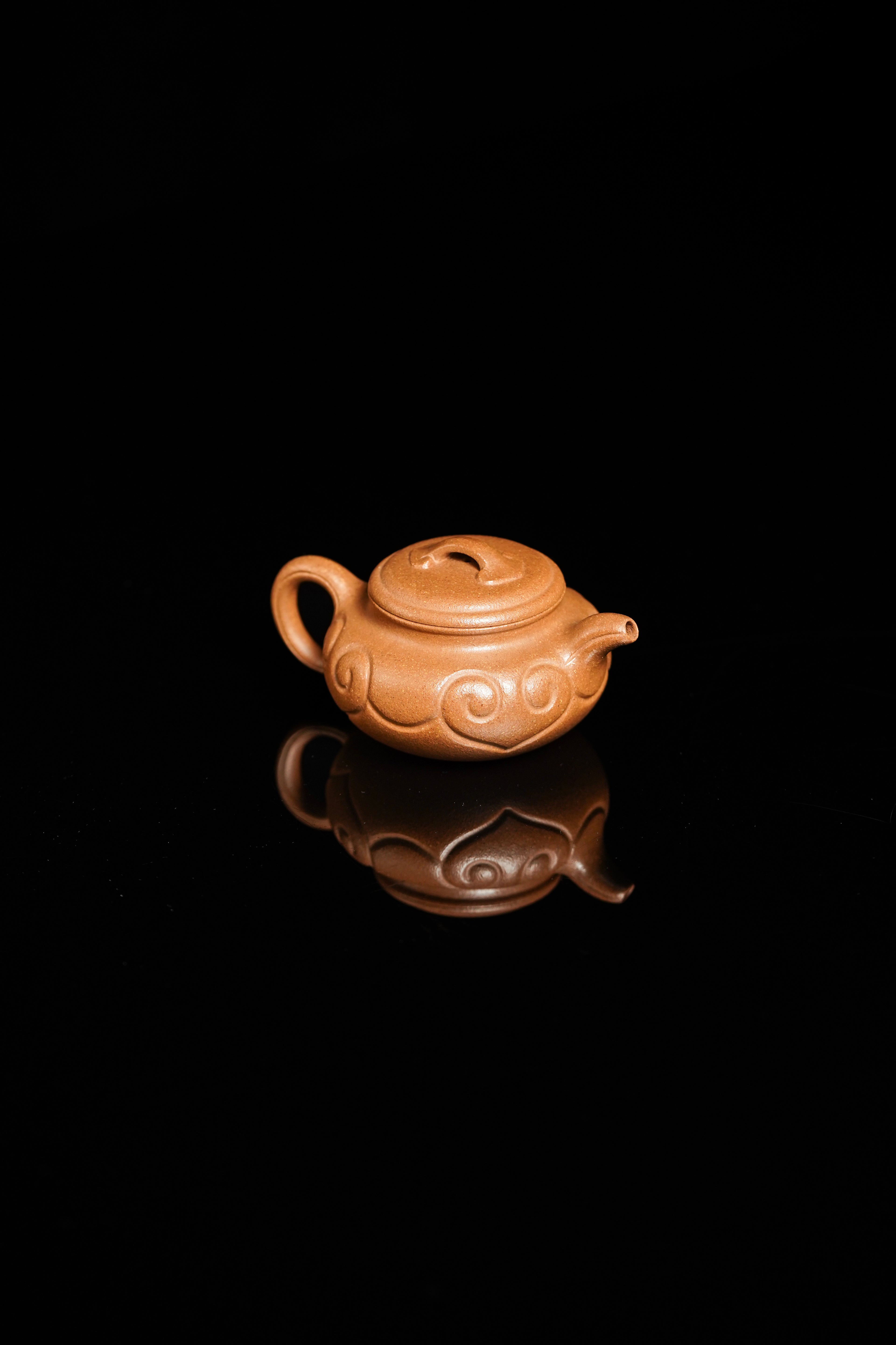 仿古如意壶｜实用小品茶器  ——原矿优质老段泥·120cc ——著名紫砂艺人 路遥 精制
