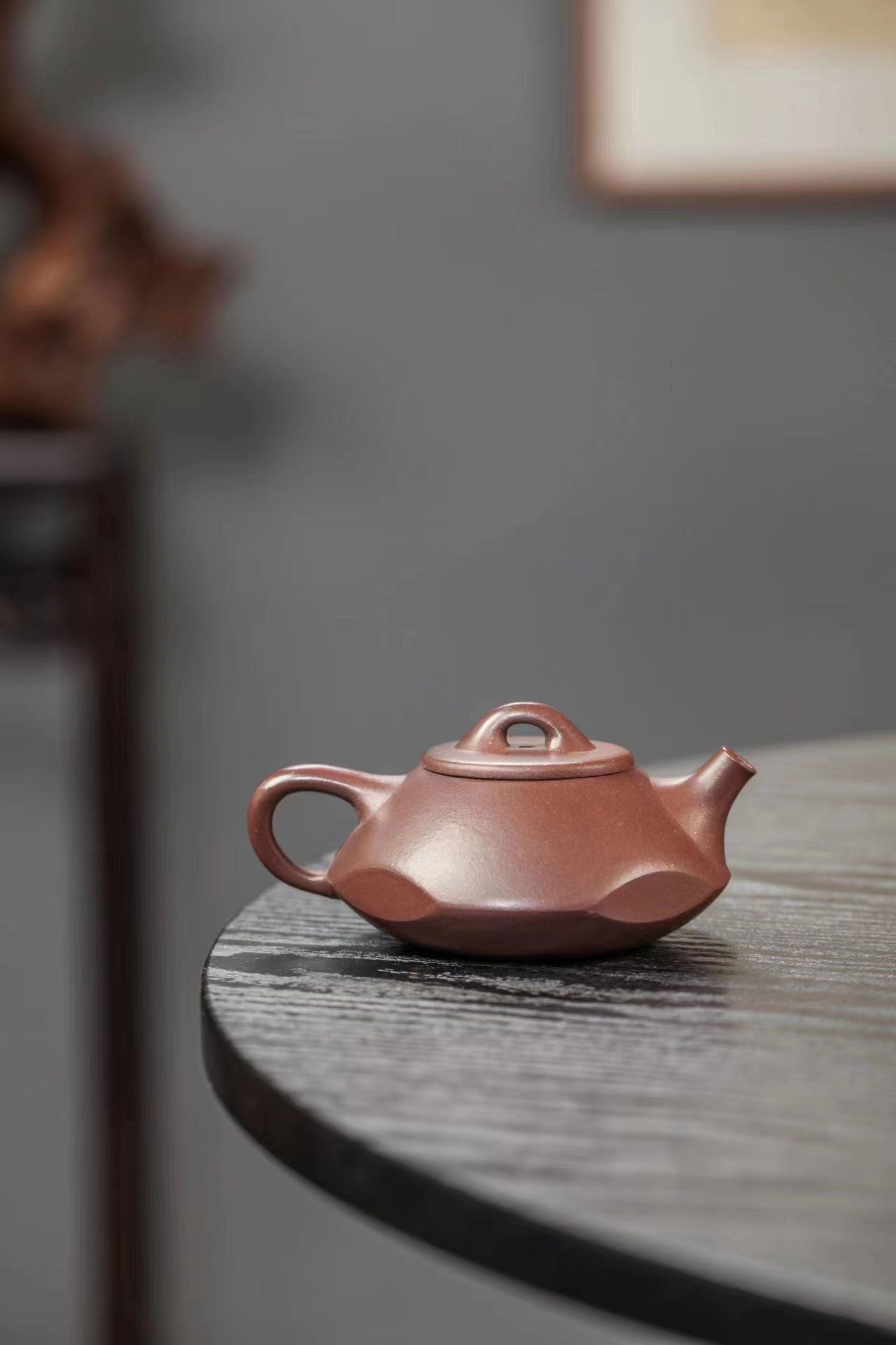 原矿紫砂好料好工《小石瓢》实用小精品！ ——原矿老紫泥·130cc ——紫砂陶艺家·郭芳 制