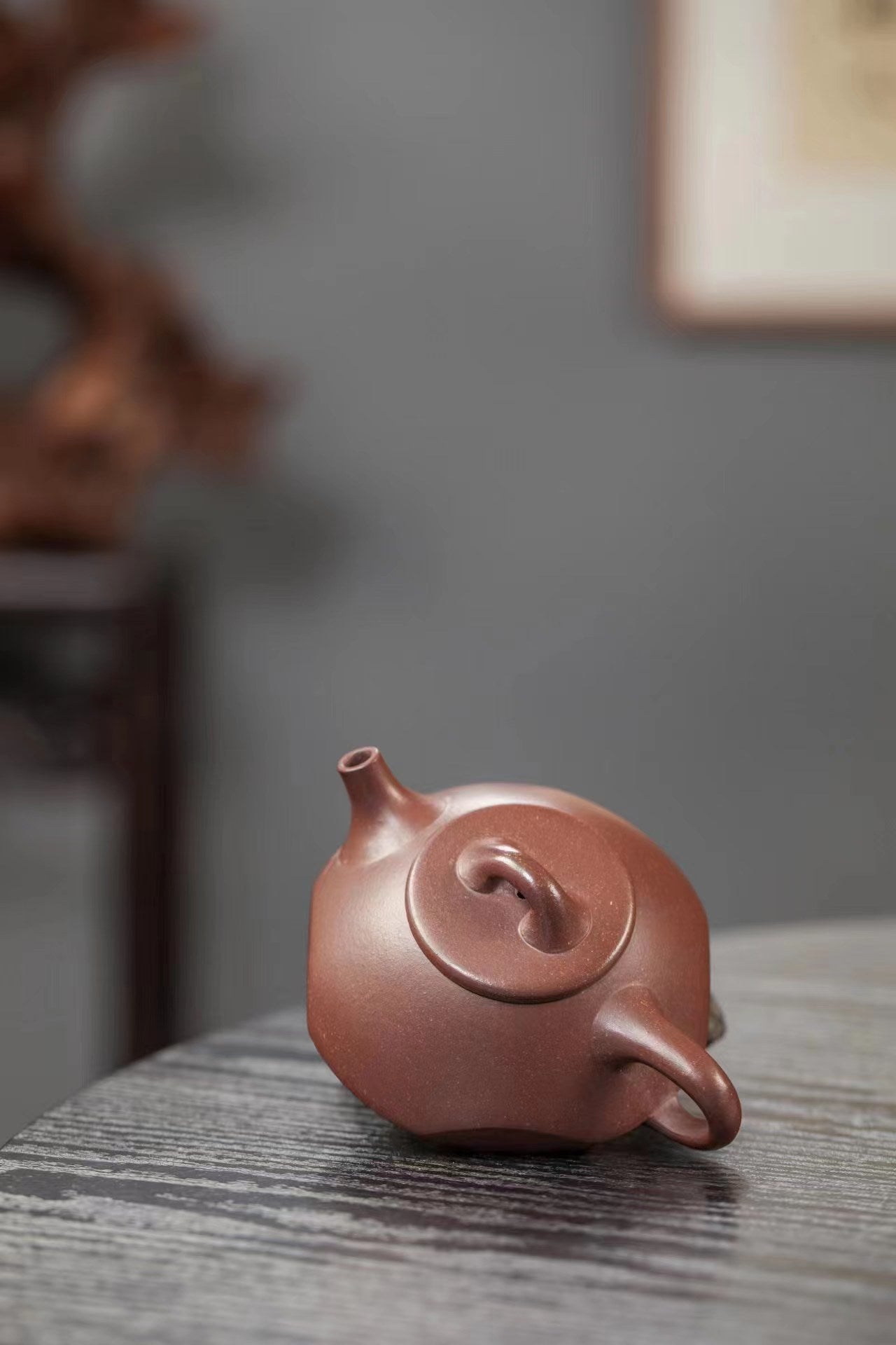 原矿紫砂好料好工《小石瓢》实用小精品！ ——原矿老紫泥·130cc ——紫砂陶艺家·郭芳 制