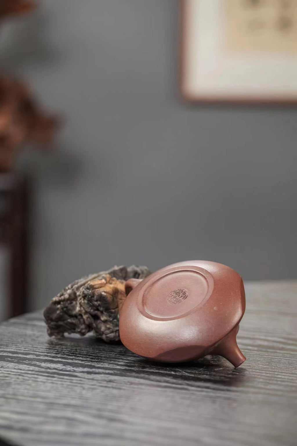 原矿紫砂好料好工《小石瓢》实用小精品！ ——原矿老紫泥·130cc ——紫砂陶艺家·郭芳 制