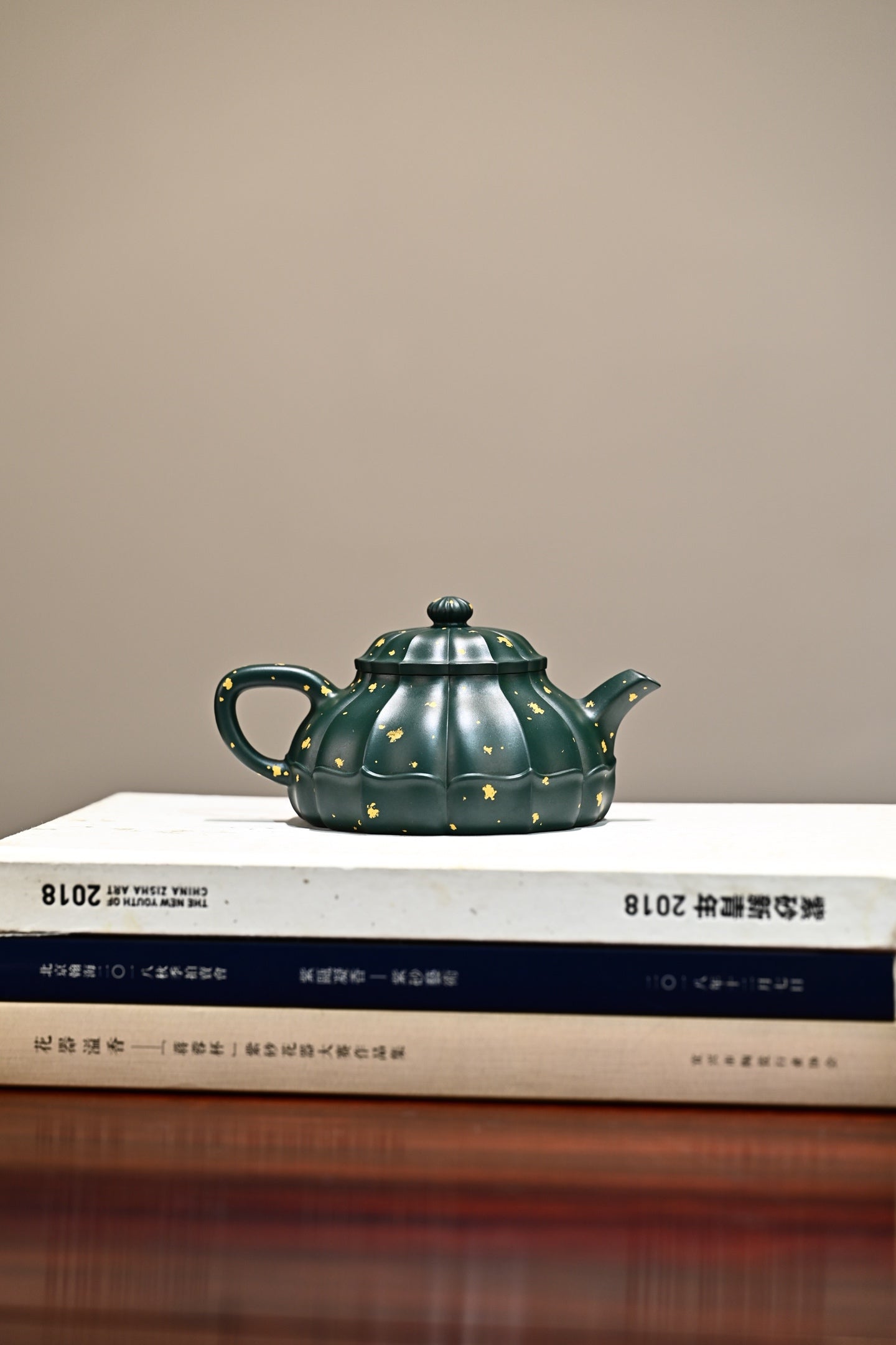 禅莲·全手工 /容量280cc/苏门答腊青 /多届全手工大赛二等奖大拍陶手吴涛作品