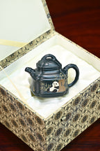 四方竹鼎·全手工 大拍陶手雷罡作品（师承范伟群）容量180cc/极品民国绿