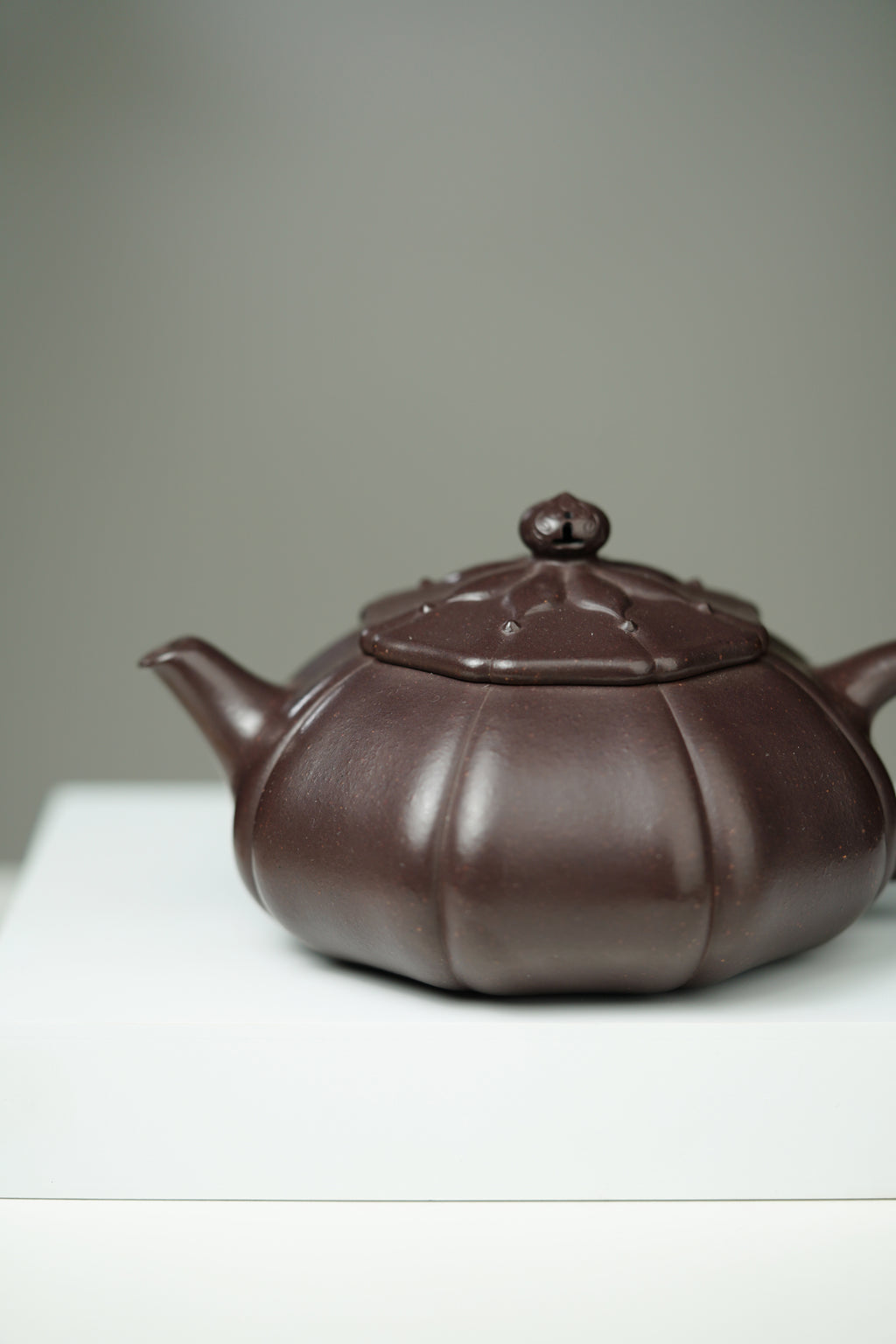 百年传承 紫砂世家｜大生壶第四代嫡传·省大师范秀芳臻品《锦玉壶》——原矿优质古天青·280cc