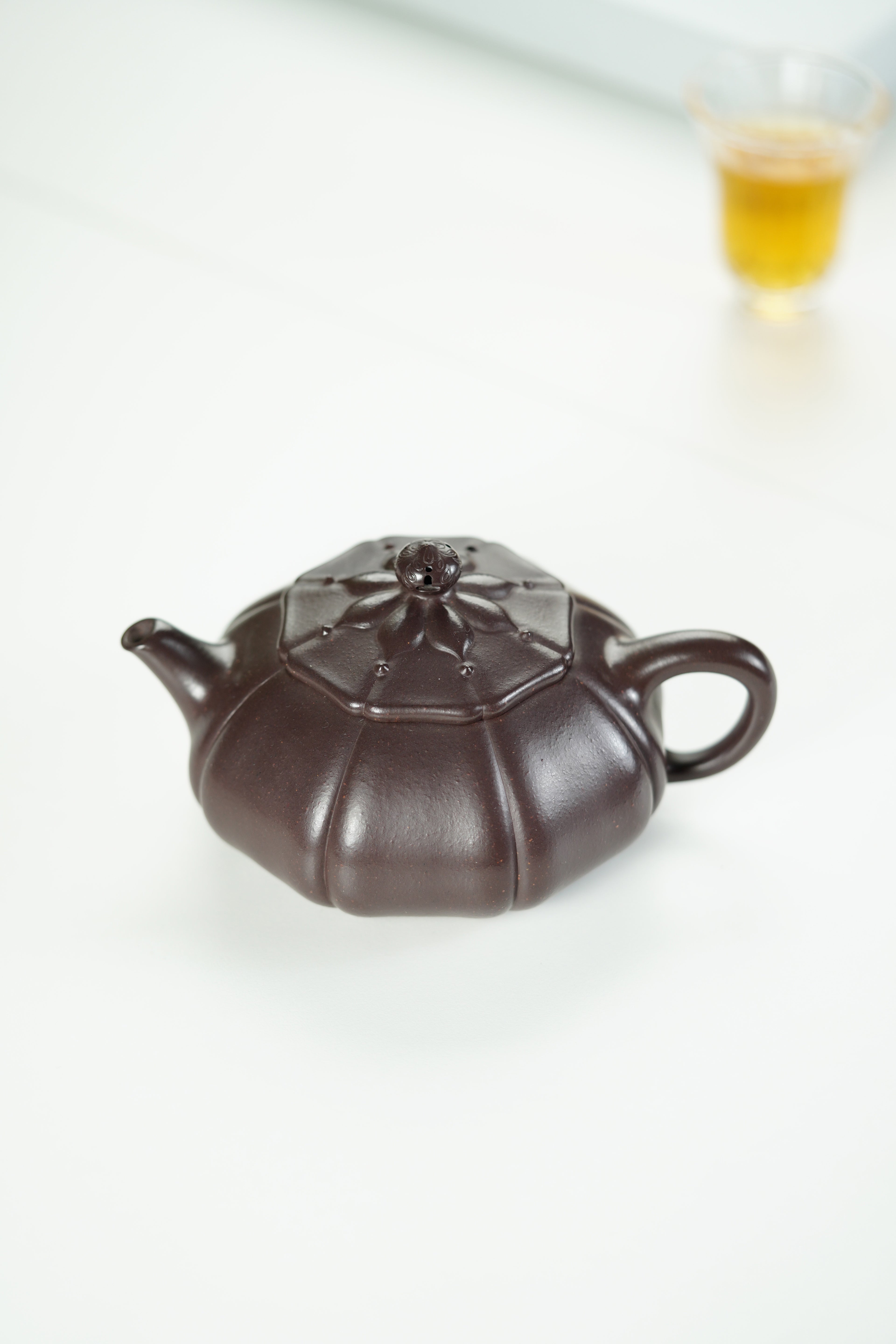 百年传承 紫砂世家｜大生壶第四代嫡传·省大师范秀芳臻品《锦玉壶》——原矿优质古天青·280cc