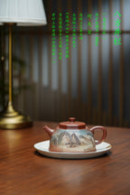 双宗师合璧·紫砂史巅峰紫砂界天花板｜何光宏·邱玉林联袂创作孤品《八方井栏壶》——原矿优质底槽清·350cc