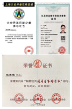 正高沈更轶亲制·国美硕士张志杰泥绘《秦权壶·双鹭图》藏之传世·原矿优质老段泥，容量300cc