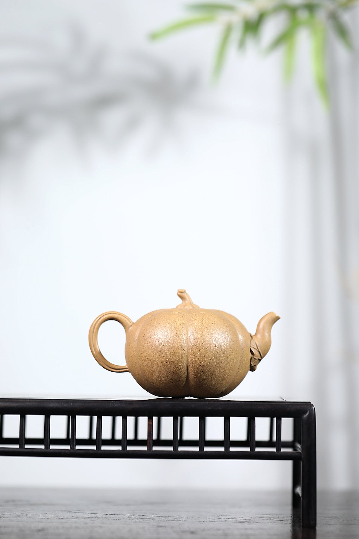 蒋蓉之女 传世花器｜蒋艺华·非遗紫砂巅峰重器《南瓜壶》——原矿优质黄金段·220cc ——中国传统陶瓷艺术大师·蒋艺华 制