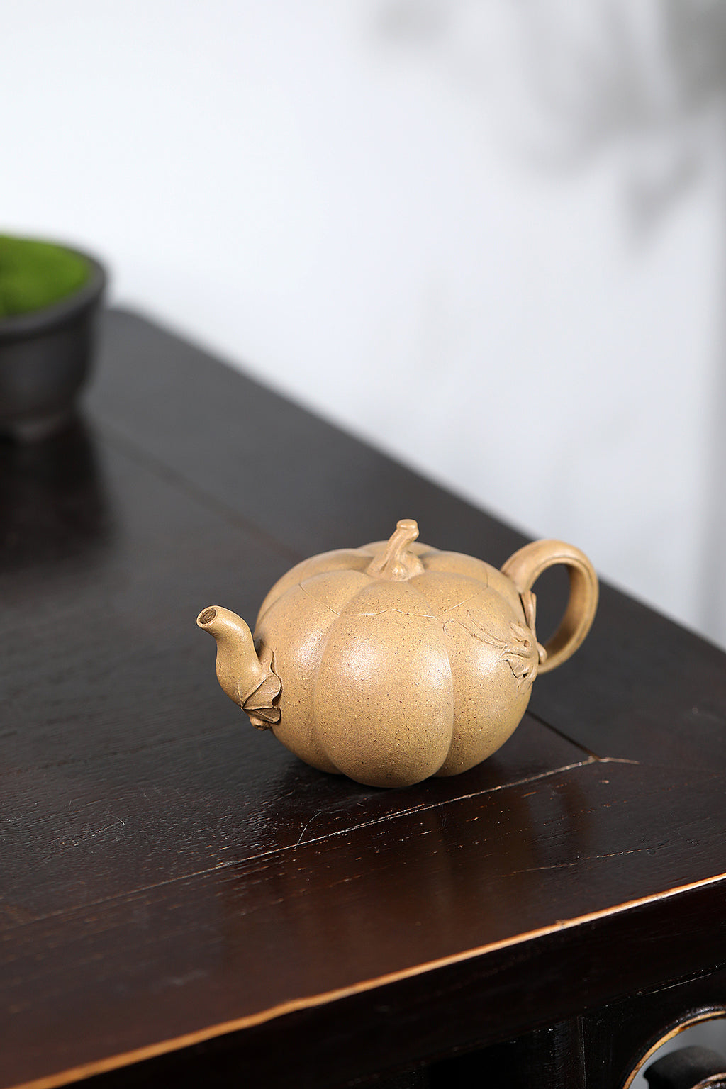 Jiang Rong's Daughter Inherited Flower Vessel | Jiang Yihua · Masterpiece of Intangible Cultural Heritage Purple Clay "Pumpkin Teapot" — Original Mine High-Quality Golden Section · 220cc — Master of Traditional Chinese Ceramic Art · Jiang Yihua Production - ZishaTeapotChina
