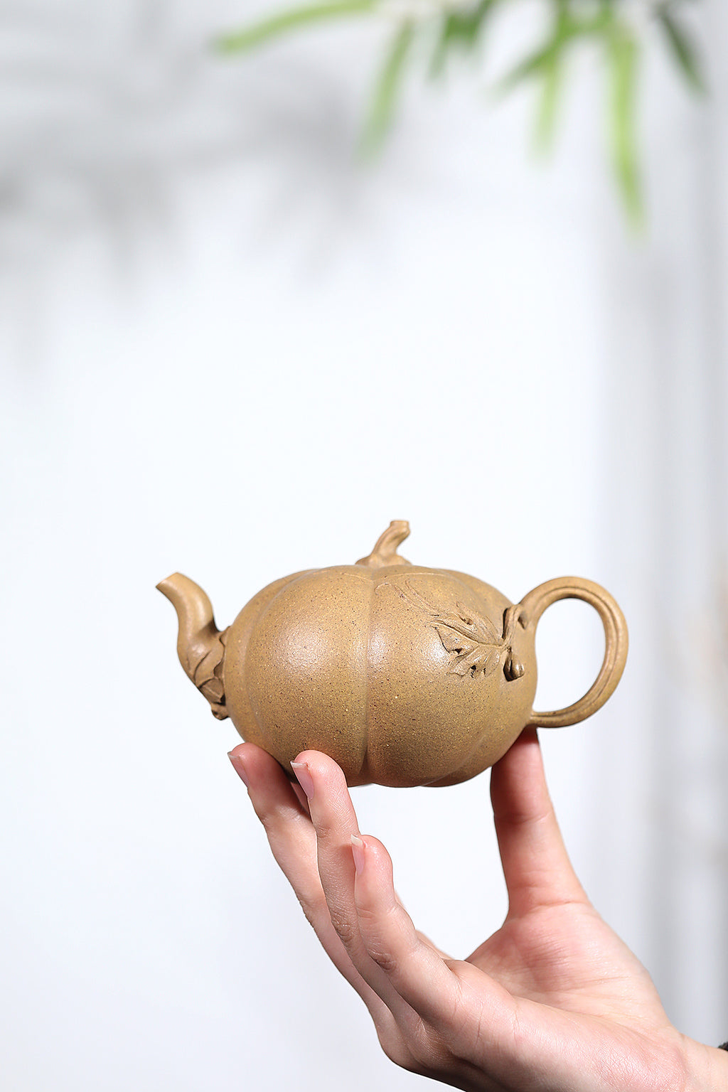 Jiang Rong's Daughter Inherited Flower Vessel | Jiang Yihua · Masterpiece of Intangible Cultural Heritage Purple Clay "Pumpkin Teapot" — Original Mine High-Quality Golden Section · 220cc — Master of Traditional Chinese Ceramic Art · Jiang Yihua Production - ZishaTeapotChina