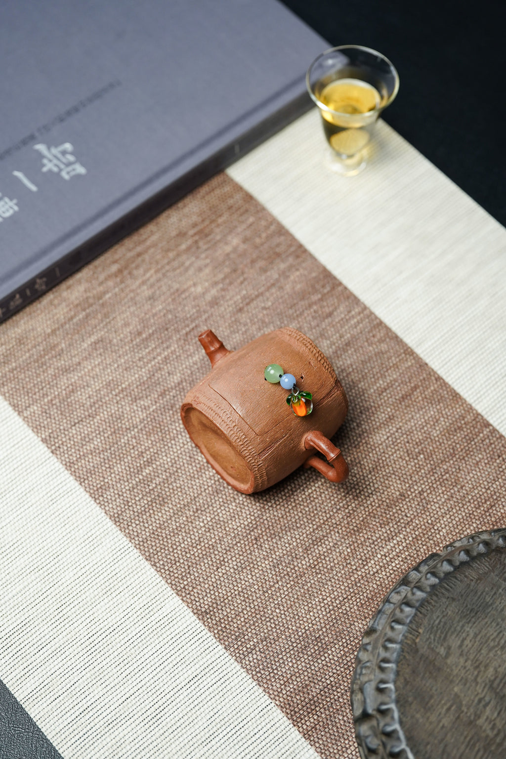 蒋蓉之女 传世花器｜蒋艺华·非遗紫砂巅峰重器《竹段壶》 ——原矿优质老段泥·150cc ——中国传统陶瓷艺术大师·蒋艺华 制