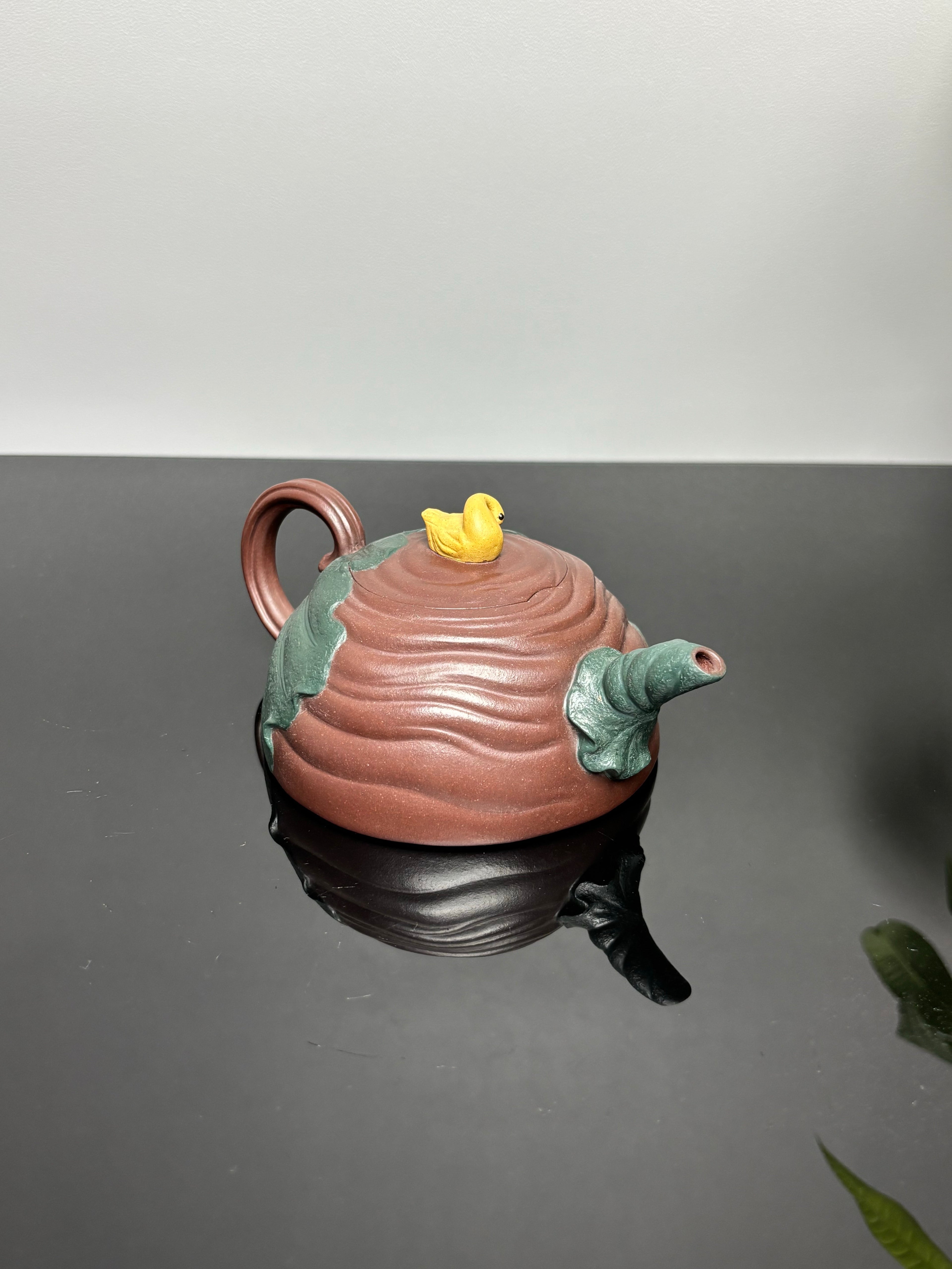 蒋艺华·非遗紫砂巅峰重器《春江水暖鸭先知壶》——原矿优质老紫泥·230cc ——中国传统陶瓷艺术大师·蒋艺华 制