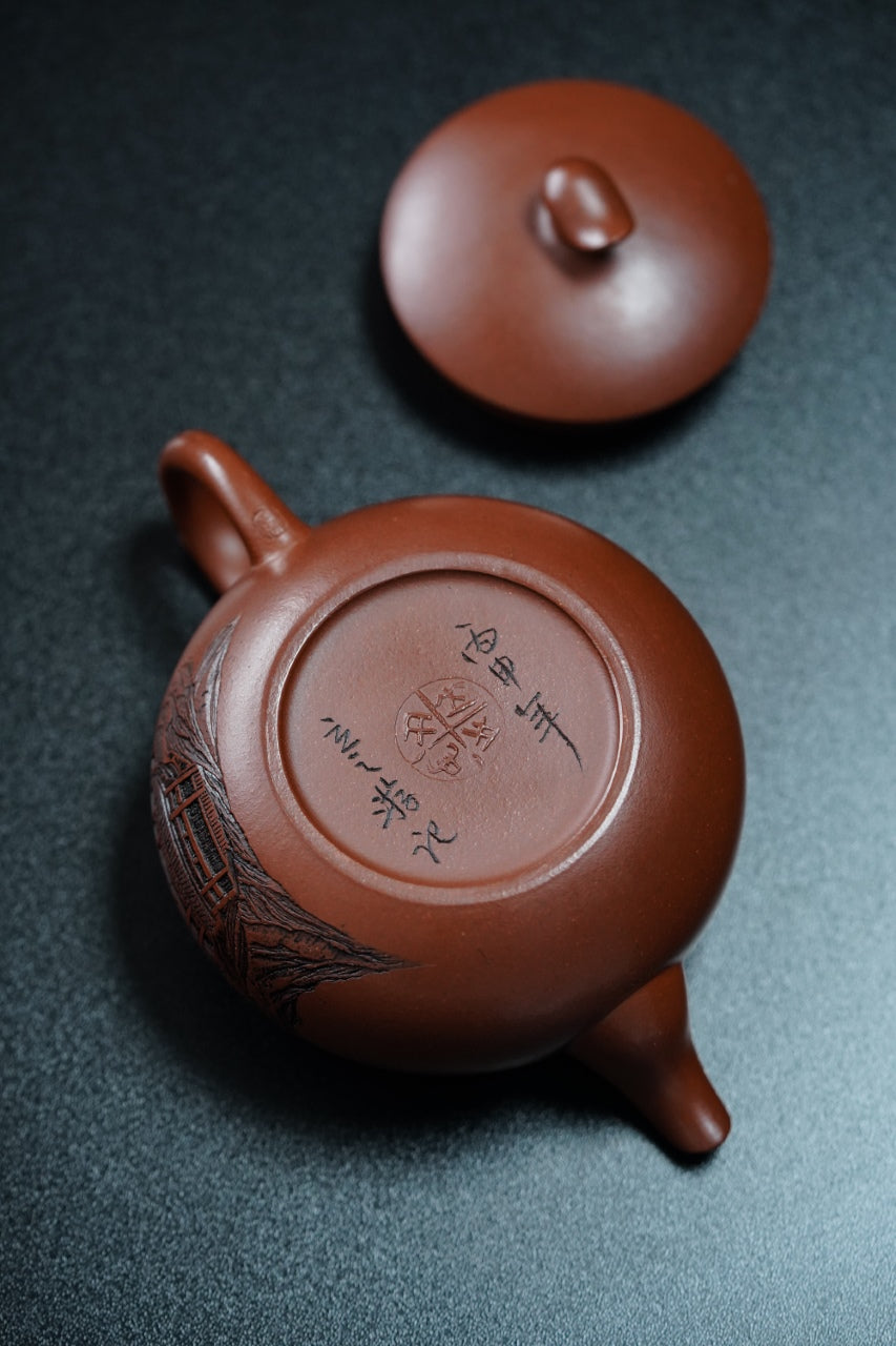 储立之大师传世典藏重器《四大名楼·凤鸣·黄鹤楼壶》——原矿优质赤金砂·220cc ——江苏省工艺美术大师·储立之 之作