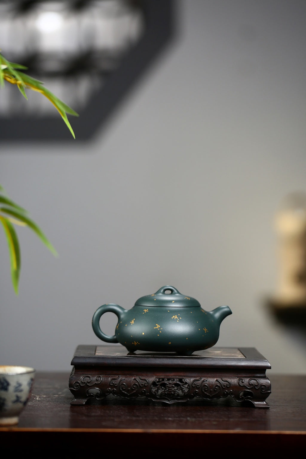 高工佳作！！ 《汉棠石瓢》 国家级高级工艺美术师 蒋亚平 原矿家藏民国绿泥，260cc