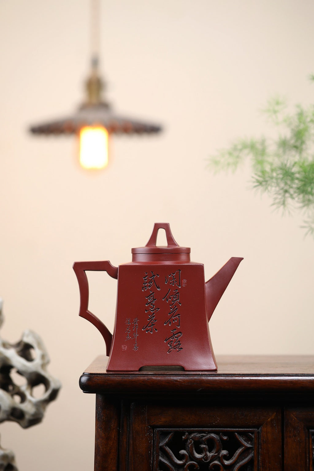 《升方》 国家级工艺美术师 鲍玉华 原矿家藏大红泥，500cc，并列22孔出水