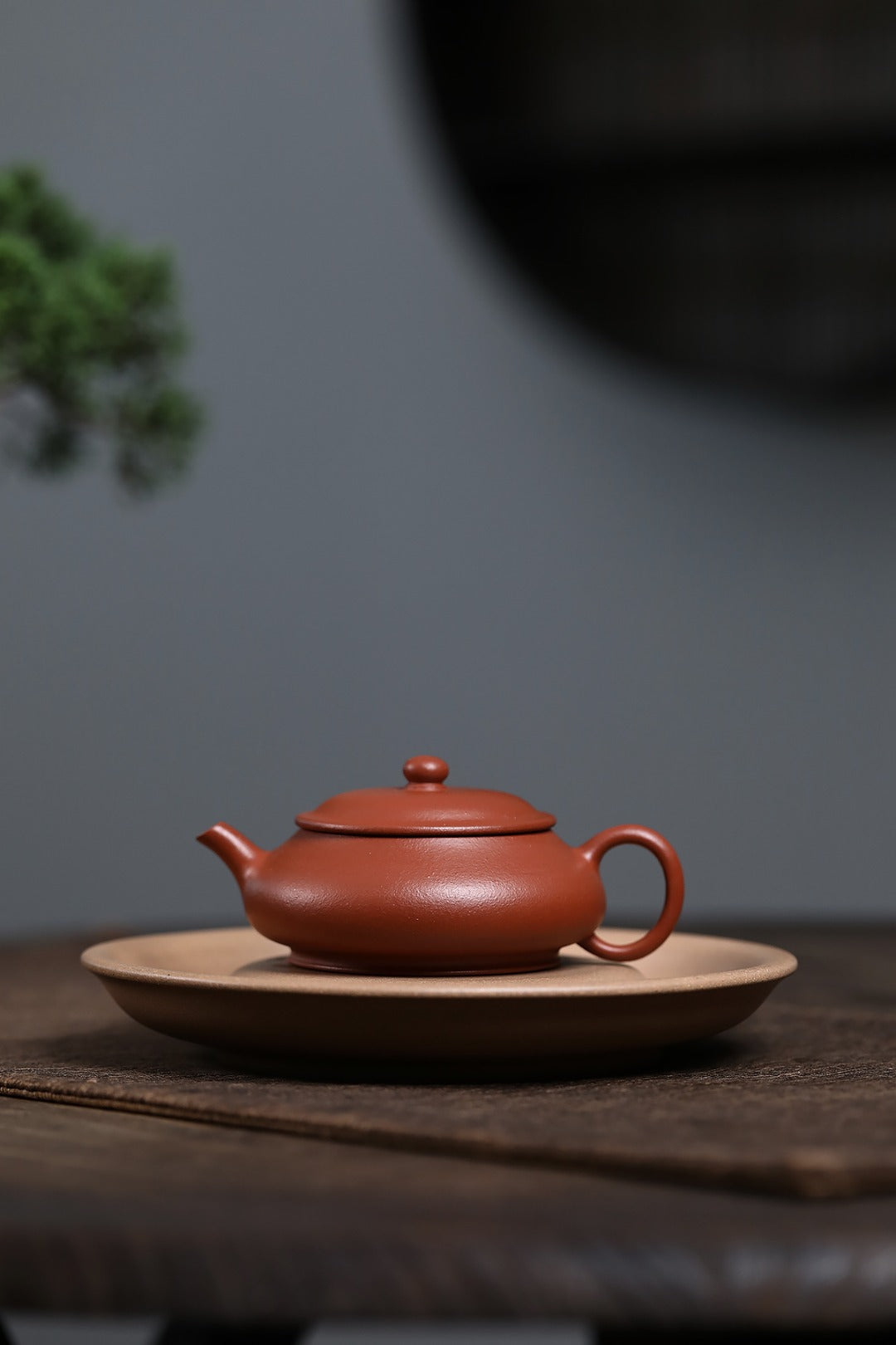 《明炉》 国家级工艺美术师 鲍玉华 原矿本山朱泥，120cc，内推球孔出水