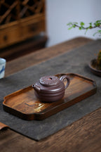 《龙珠壶》 国家级工艺美术师 鲍玉华 原矿深井老紫泥，170cc