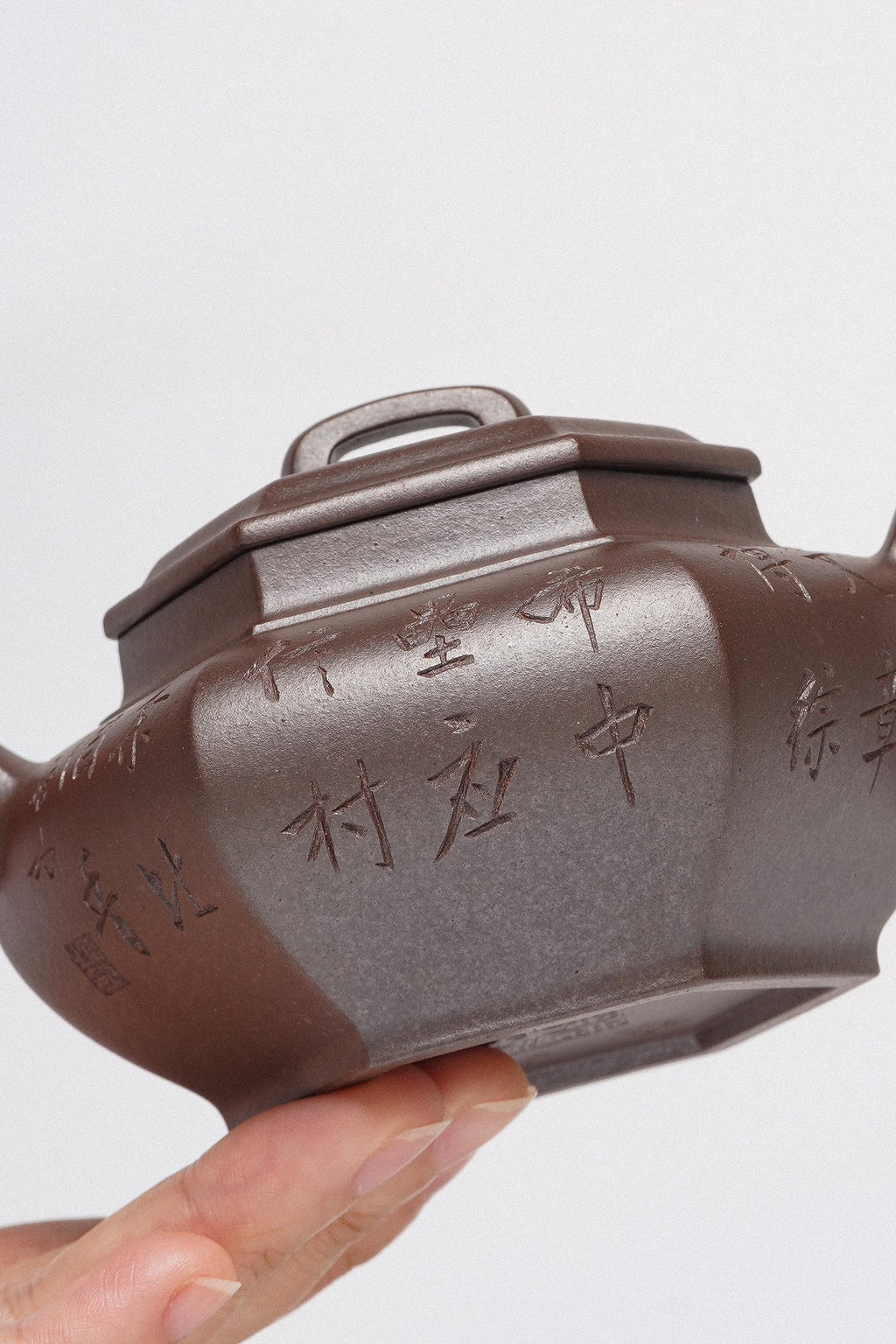 周建春大师扛鼎之作《六方上新桥壶》是收藏与礼赠皆宜的高端艺术品！——原矿优质金龙血砂·220cc ——正高级工艺美术师·周建春·制