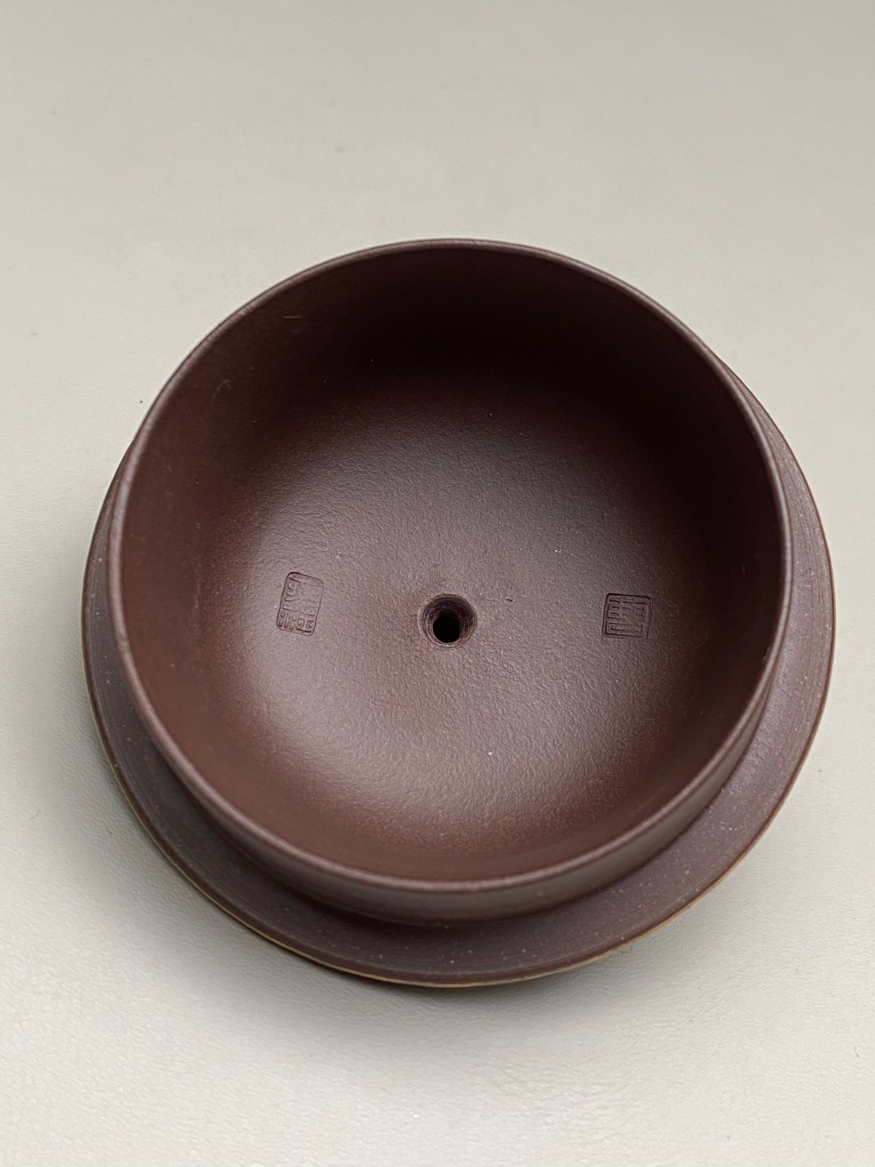 紫砂特色黄金紫晶贝壳烧【锦鱼壶】与众不同的藏品！  ——原矿优质老紫泥·260cc ——著名紫砂艺术家·曹燕萍