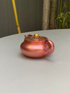 紫砂特色黄金紫晶贝壳烧【福禄壶】与众不同的藏品！  ——原矿优质朱泥·130cc ——著名紫砂艺术家·郑军