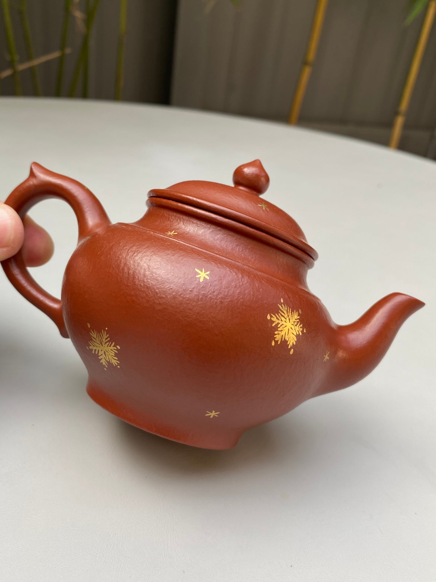 宜兴紫砂：原矿好工好料系列【笑樱壶】珍藏精品佳作！  ——原矿优质朱泥·230cc ——紫砂艺术名家·杨建