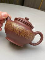 宜兴紫砂：原矿好工好料系列【掇只壶】珍藏精品佳作！  ——原矿优质底槽清·160cc ——紫砂艺术名家·文精