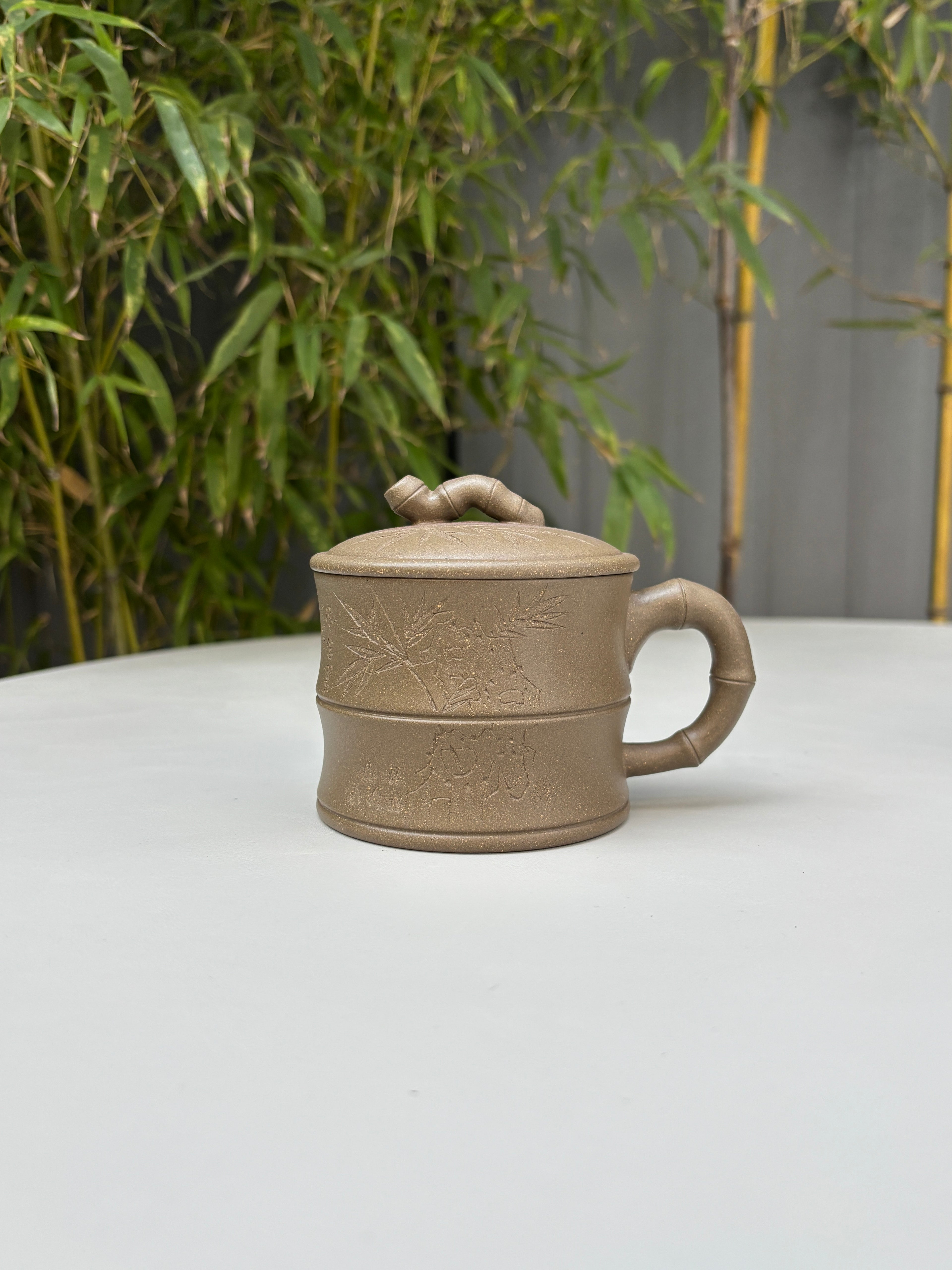 清风竹影 盖杯 青段泥200cc