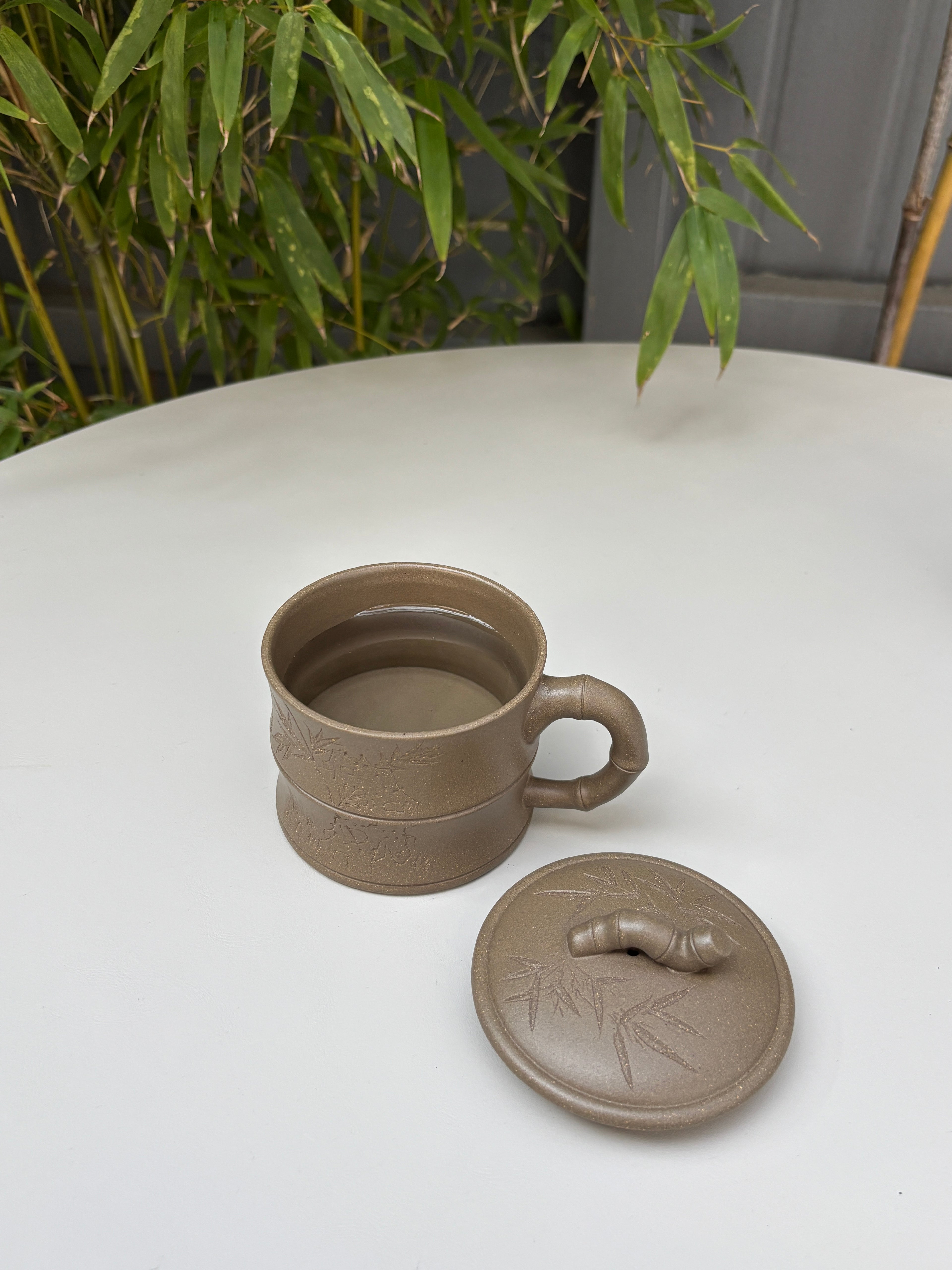 清风竹影 盖杯 青段泥200cc