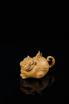 紫砂老虎🐯壶《如虎添翼》 ——原矿黄金段泥·180cc ——实力派陶艺家·王丰