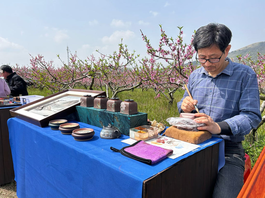 双宗师合璧·紫砂史巅峰 ｜何光宏·邱玉林联袂创作｜业界唯一稀世孤品《亚明四方壶》——原矿优质老紫泥·450cc