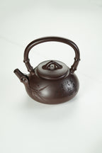 范大生嫡脉｜范秀芳制 范伟群装饰｜双省大师联诀紫砂臻品《竹段石瓢提梁》传世收藏·礼赠双绝重器！  ——原矿优质古天青·650cc