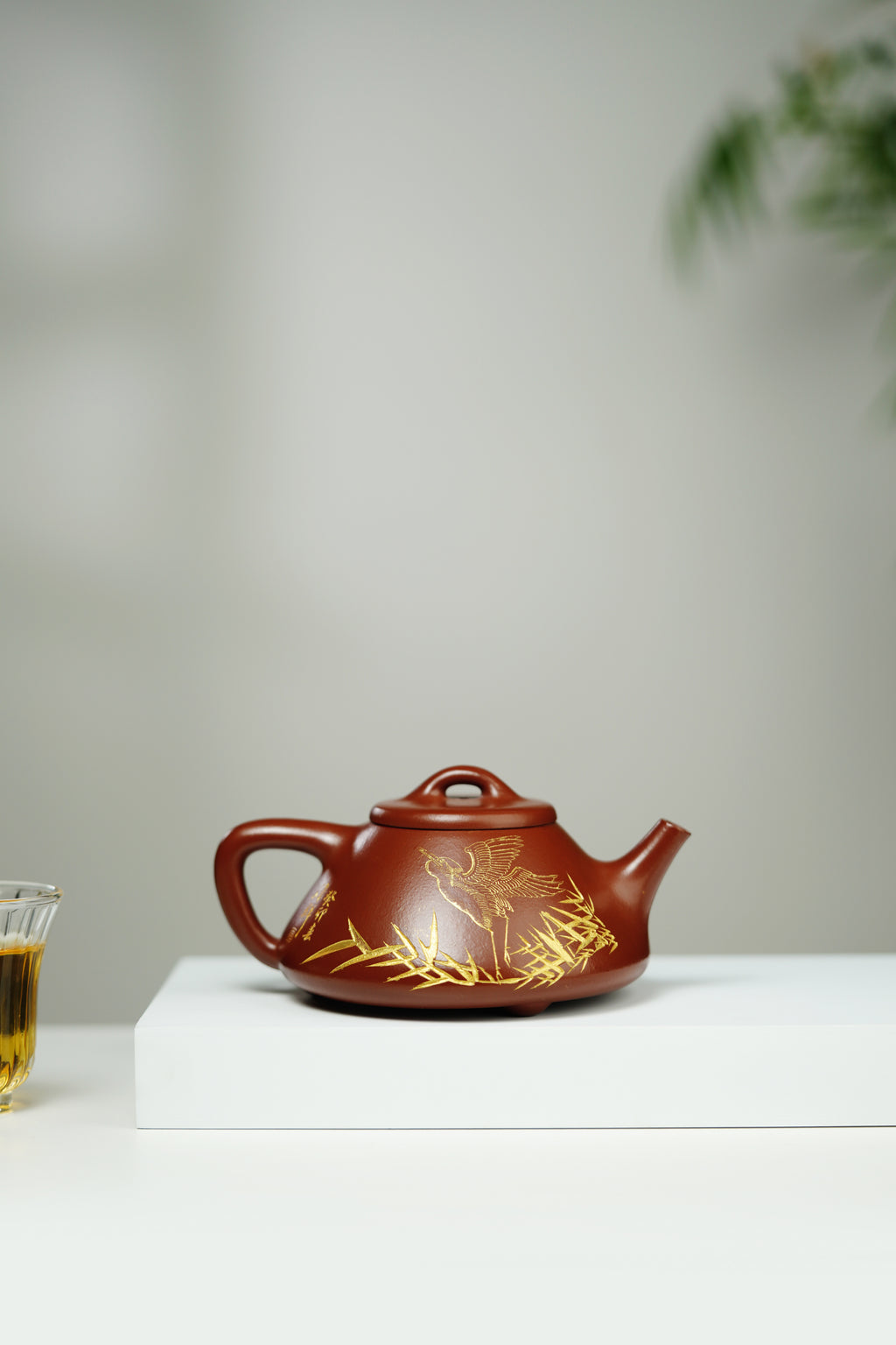 范大生嫡脉｜范秀芳制 范伟群装饰｜双省大师联诀紫砂臻品《子冶石瓢》传世收藏·礼赠双绝重器！  ——原矿优质朱砂·230cc