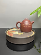 紫砂业界天花板·李金强大师亲绘稀世孤品【秦权壶】收藏传世｜礼赠顶级｜潜力重器👍（可私人定制）  原矿优质底槽清·420cc